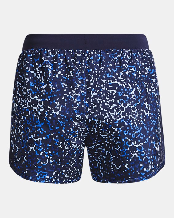 Women's UA Fly-By 2.0 Printed Shorts, Navy, pdpMainDesktop image number 6